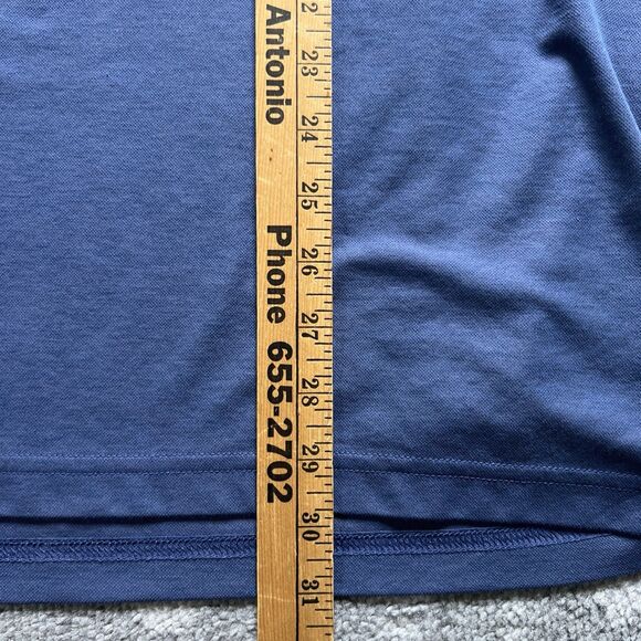 Travis Mathew Spyglass Hill Polo Shirt Mens XXL Blue Gray Golf Performance - Picture 6 of 8